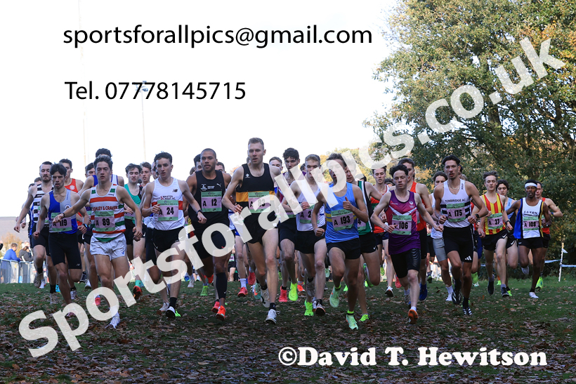 Senior Mens 2025 National Cross Country Relays, Berry Hill Park, Mansfield. Photo: David T. Hewitson/Sports for All Pics